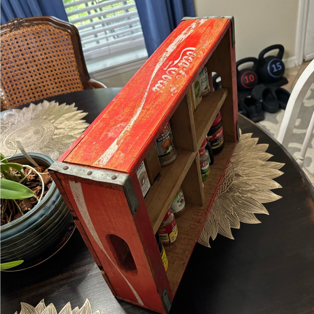 #SOLD Vintage ~ Circa 1955-1968 ~ Coca Cola Wooden Red Crate